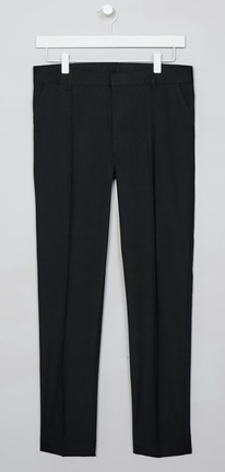 Matalan Boys Black Skinny Fit School Trousers (10-16yrs)