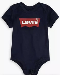 LS BABY 12-24M  LOGO BODYSUIT Dress Blues - Blue