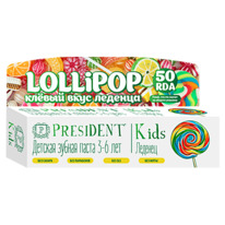 ������� ������ ����� PRESIDENT� KIDS 3-6 LOLLIPOP �� ������ �������, RDA 50 50 �