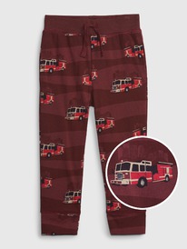Gap Toddler 100% Organic Cotton  Pull-On Joggers plum pudding purple