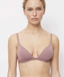 OYSHO Sujetador triangular low cut poliamida MALVA SUAVE