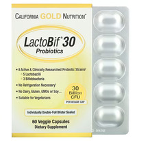 California Gold Nutrition, LactoBif, ����������, 30 ���� ���, 60 ������