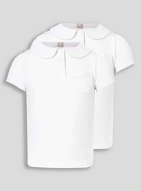 Tuclothing White Jersey Polo 2 Pack (3-12 Years) 