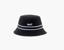 LS POSTER LOGO BUCKET HAT Black