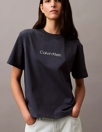 Calvinklein Standard Logo Boxy Fit Crewneck T-Shirt ColorInk