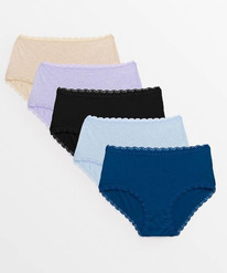 Tuclothing 5 Pack Lace Knickers
