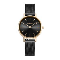 burkerwatches Ruby Petite Black Gold Mesh