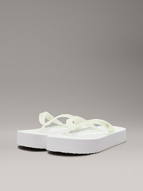 CK Plateau-Flip-Flops  bright white/cameo green