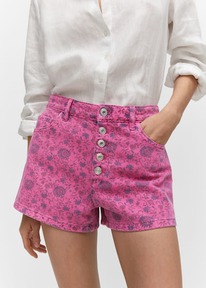 mangooutlet Gemusterte Jeans-Shorts 57002886
