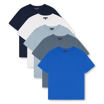 Sportsdirect Smith and Jones 5-Pack Pyjama Tops Mens Assorted 