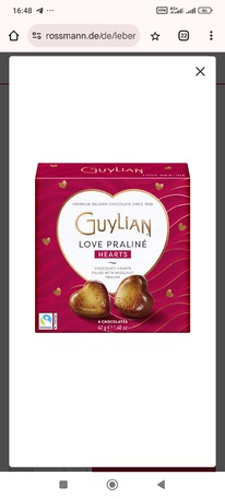 rossmann Pralinen Herzen klein