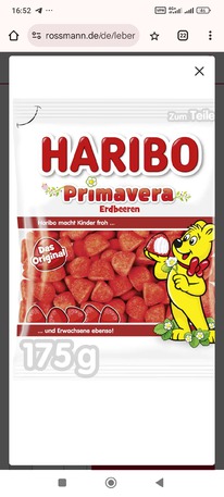 rossmann Haribo Primavera Erdbeeren