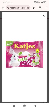 rossmann Katjes Schaumzucker Fruchtgummi Grn-Ohr Hase