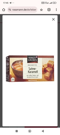 rossmann KINGS CROWN Rooibostee Sahne-Karamell