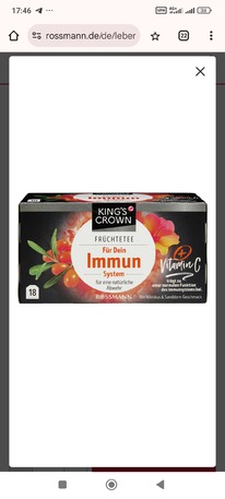 rossmann KINGS CROWN Frchtetee Fr Dein Immunsystem