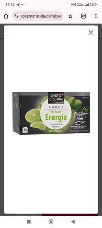 rossmann KINGS CROWN Krutertee Fr Deine Energie