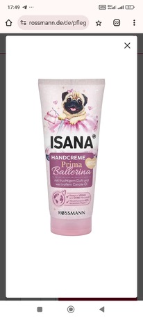 rossmann ISANA Handcreme Prima Ballerina