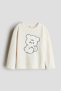 hm Baumwollshirt mit Print