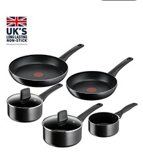 ASDA Tefal Titanium Force 5 pc set saucepans 14/16/18 cm, frypans 20/28 cm, dura