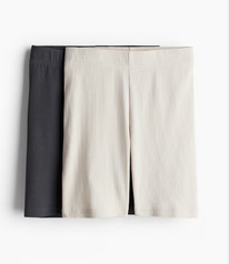  2-pack cycling shorts Light beige/Dark grey