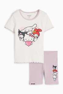 CA Hello Kitty and Friends - Set - Kurzarmshirt und Radlerhose