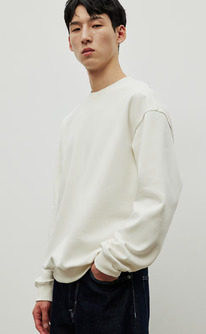  LOOSE FIT SWEATSHIRT Cream