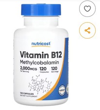 Nutricost,  B12, 2000 , 120 