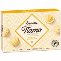 worldofsweets Sarotti Tiamo Feinste Trüffel Marc de Champagne 125g