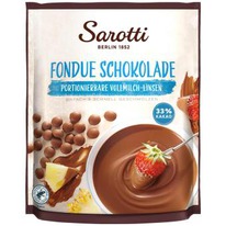 worldofsweets Sarotti Fondue Schokolade Vollmilch-Linsen 33% Kakao 200g
