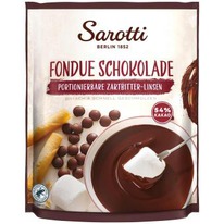worldofsweets Sarotti Fondue Schokolade Zartbitter-Linsen 54% Kakao 200g