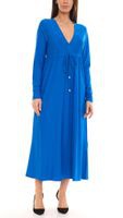 outlet46 Aniston CASUAL Damen Sommer-Kleid Maxi-Kleid Langarm-Kleid 49417724 Bla