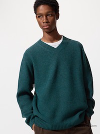 uniqlo 3D Knit Soufflé Yarn Strickpullover (nahtlos, V-Ausschnitt)