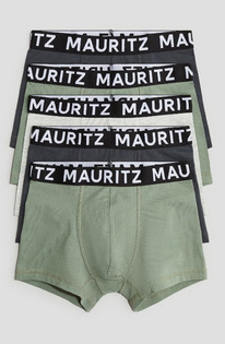 HM 5-PACK TRUNKS Dusty green/Light grey marl