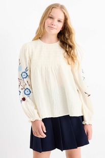  Blume - Bluse - strukturiert