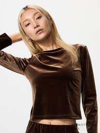 uniqlo Velours Langarmshirt