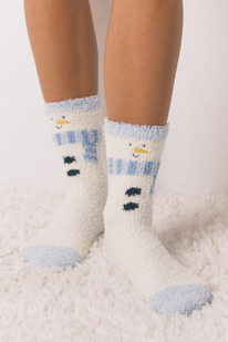 womensecret Lange Socken mit Schneemann-Aufdruck.