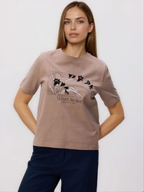 reserved T-Shirt aus Baumwolle mit Aufdruck