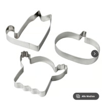 ikea KUSTFYR Frmchen 3er-Set, Edelstahl
